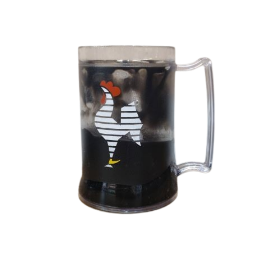 Caneca Gel PC Preta Galo Volpi Dou- Atlético - Produto Licenciado