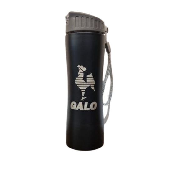 Squeeze metal 600 ml com alça preta Atlético - Produto Licenciado