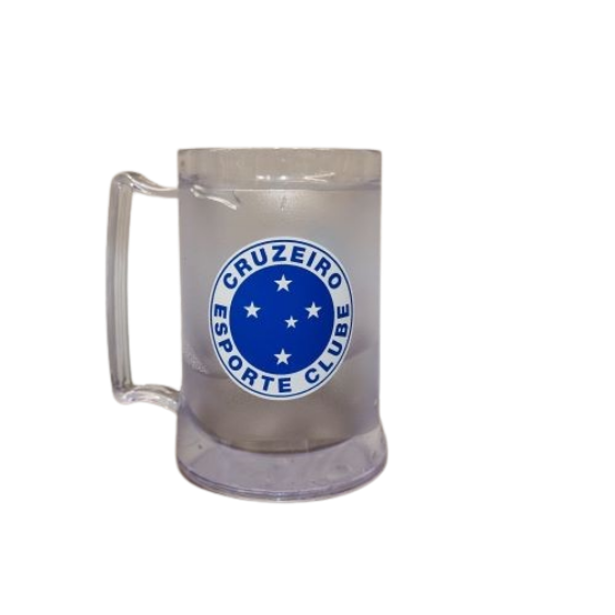 Caneca Gel Incolor - Cruzeiro Esporte Clube - Produto Licenciado
