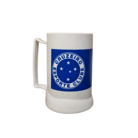 Caneca Gel Peça Branca - Cruzeiro Esporte Clube - Produto Licenciado