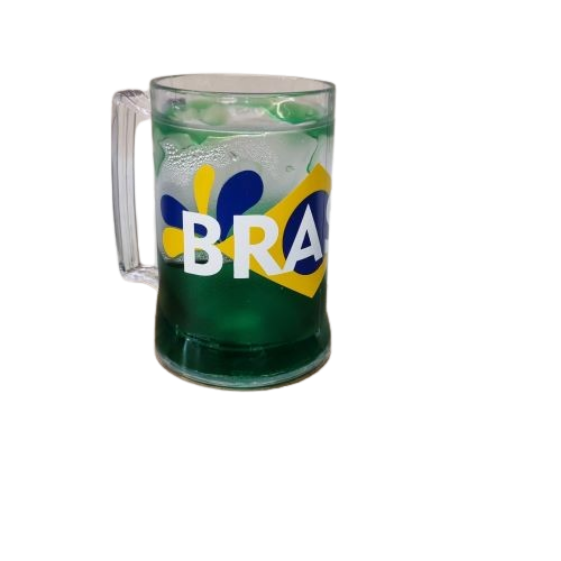 Caneca Gel Verde Brasil - 400ml