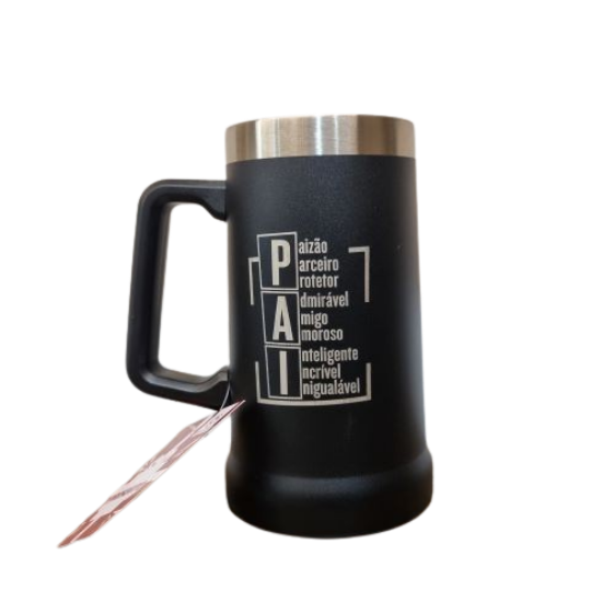 Caneca Térmica preta PAI 700ml