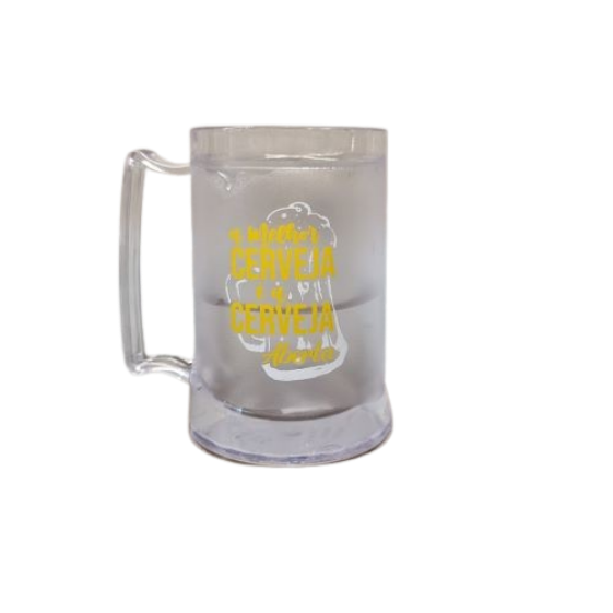 Caneca Gel Incolor - Melhor Cerveja 400ml