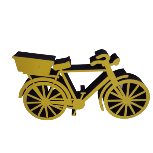 Bicicleta MDF Amarela