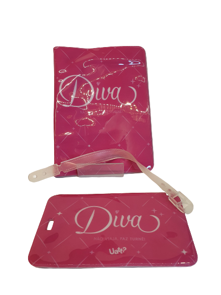 Kit viagem DIVA - Capa passaporte e Tag de mala