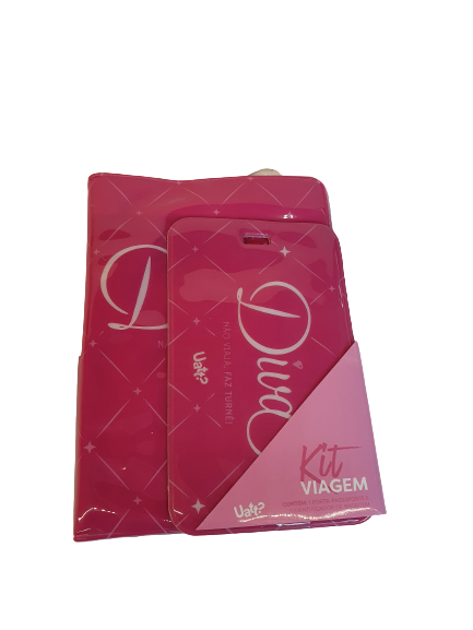 Kit viagem DIVA - Capa passaporte e Tag de mala