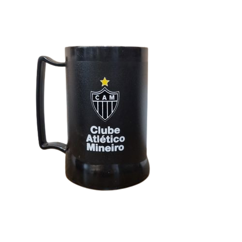 Caneca Gel - Preta - Escudo/Galo Volpi - Produto Licenciado