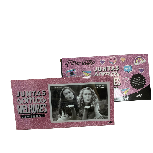 Porta retrato amigas com brilho