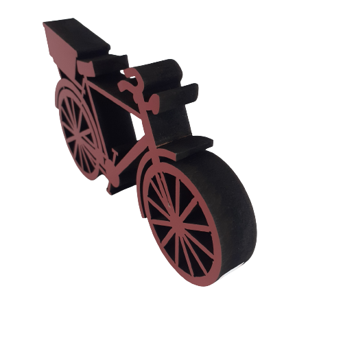 Bicicleta  MDF  vermelha